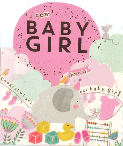 Picture of NEW BABY GIRL CARD